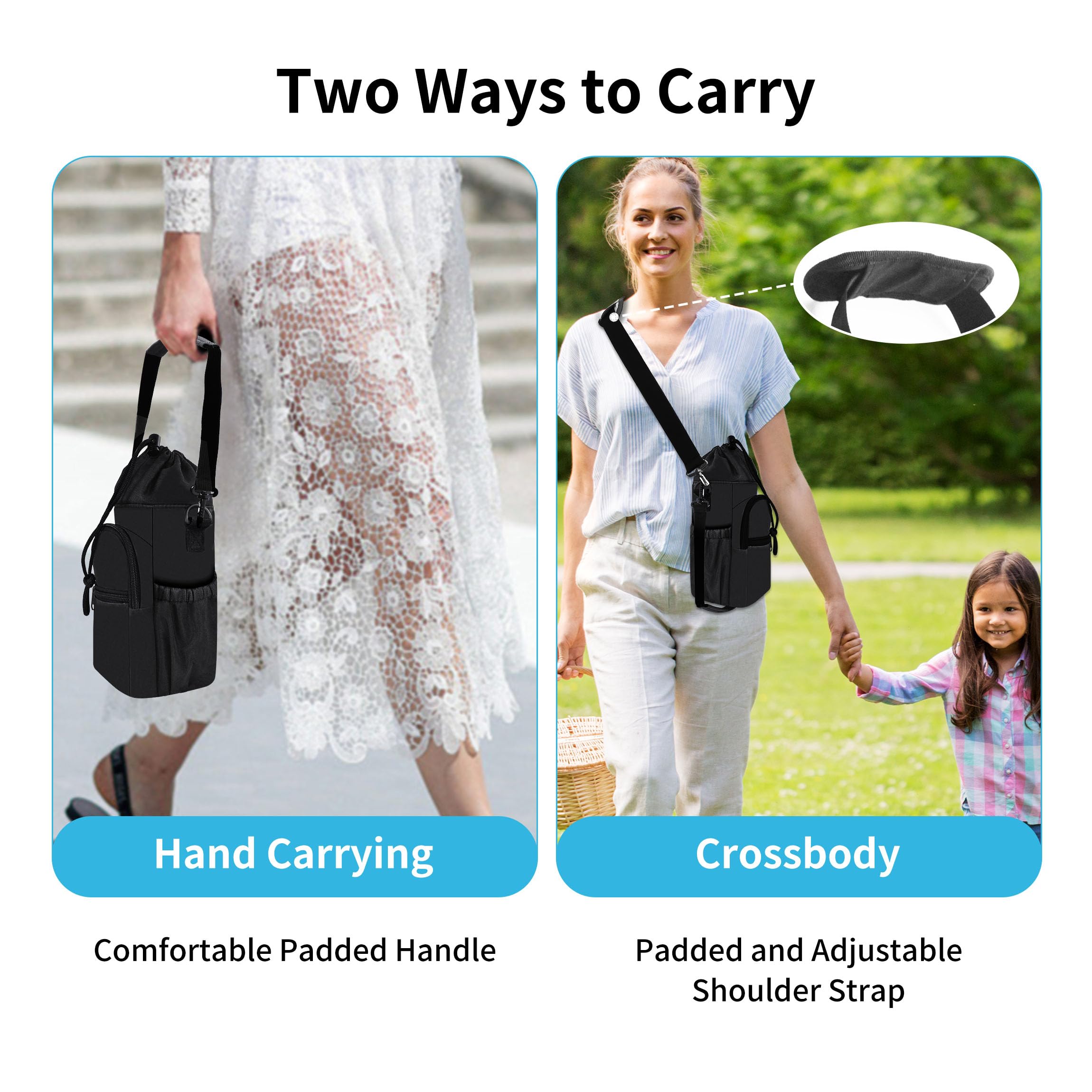 Porte Bouteille Isotherme Bandoulière AJLTPA Sac à Bandoulière