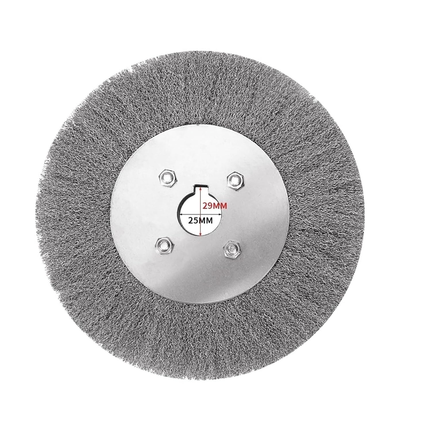 75-300mm Steel Wire Brush Wire 0.15mm Wire Wheels Brush Round for Bench Grinder Deburring Tool Cleaning Rust Polishing Adaptor(100mmx16mm)