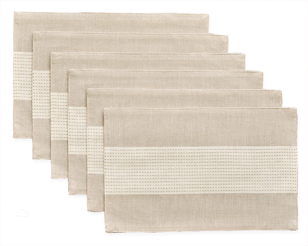 Wracra Cotton Linen Sage Green Placemats Set of 6, Place Mats for Table 6 — image 1