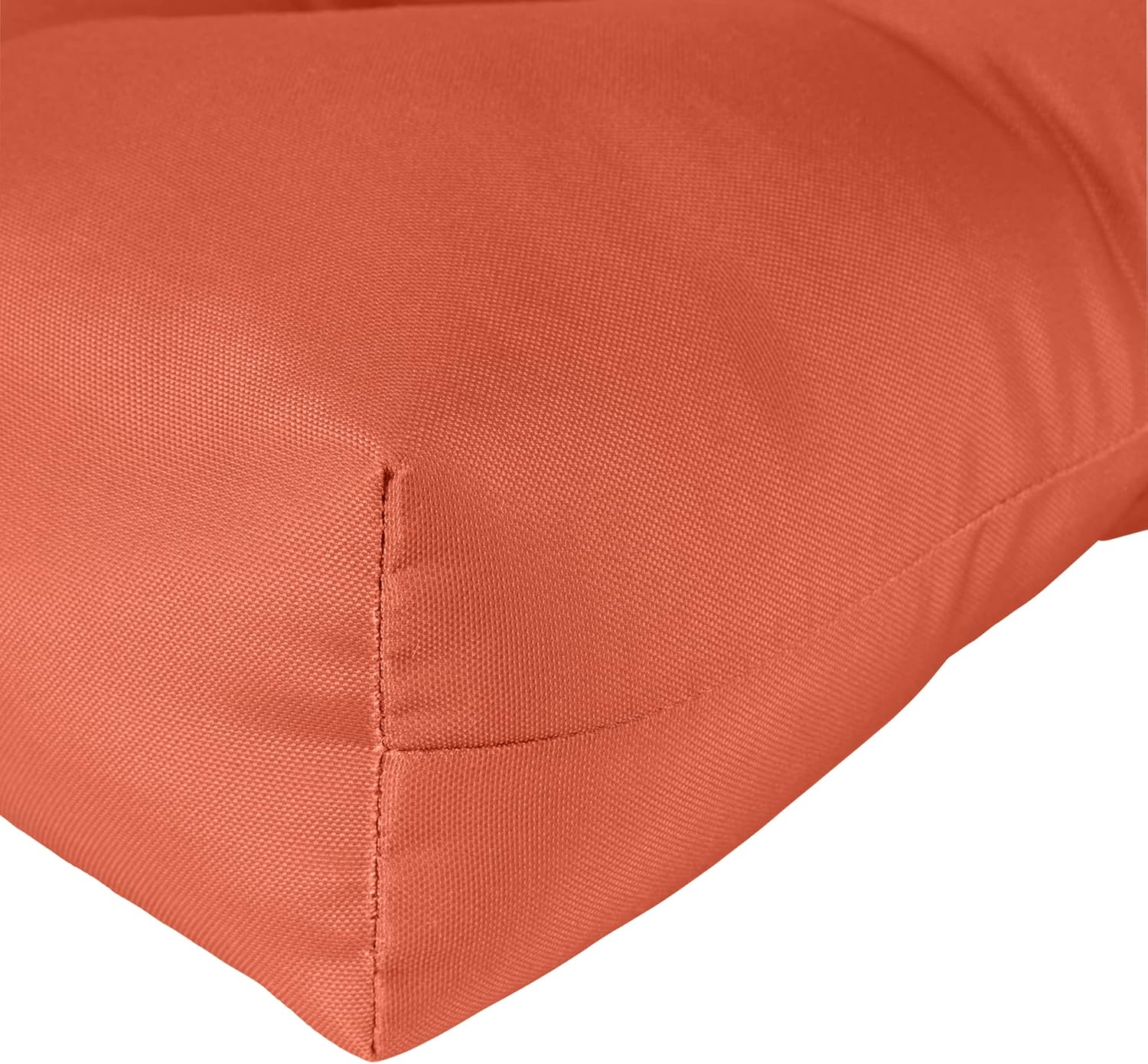 South Pine Porch Outdoor 20-inch Square Tufted Seat Cushion, Set of 2, Rust 2 Count