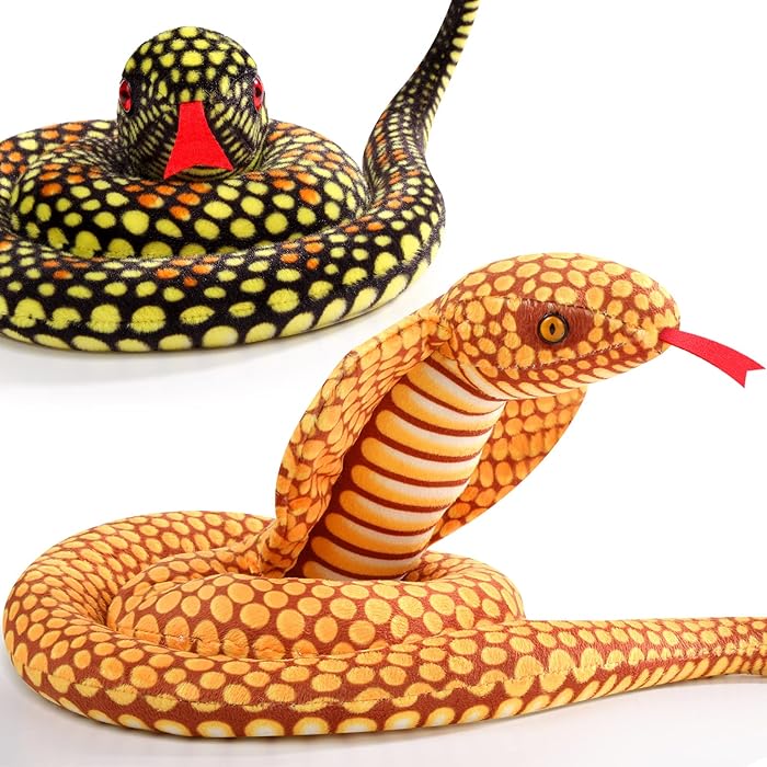 Buy Lewtemi 2 Pcs Snake Stuffed Animal 43 Inch Giant Snakes Plush Toy