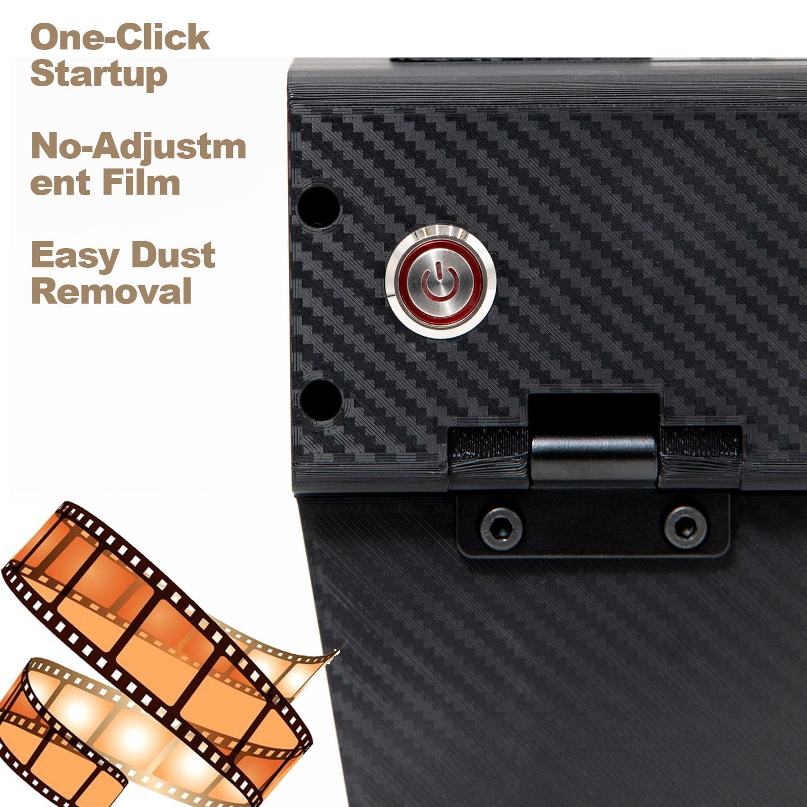 Limpiador Eléctrico Antiestático Para Negativos De Película 135/120, Con Cepillo De Limpieza De Negativos De 4 Cerdas De Lana, Rejilla Antipolvo Y Tapa Abatible, Para Negativos En Blanco Y Negro,