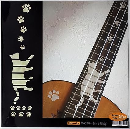 Amazon Jockomo 猫足 コンサート ウクレレ用ポジションマーク ウクレレにピッタリ インレイステッカー ウクレレ弦 楽器 音響機器