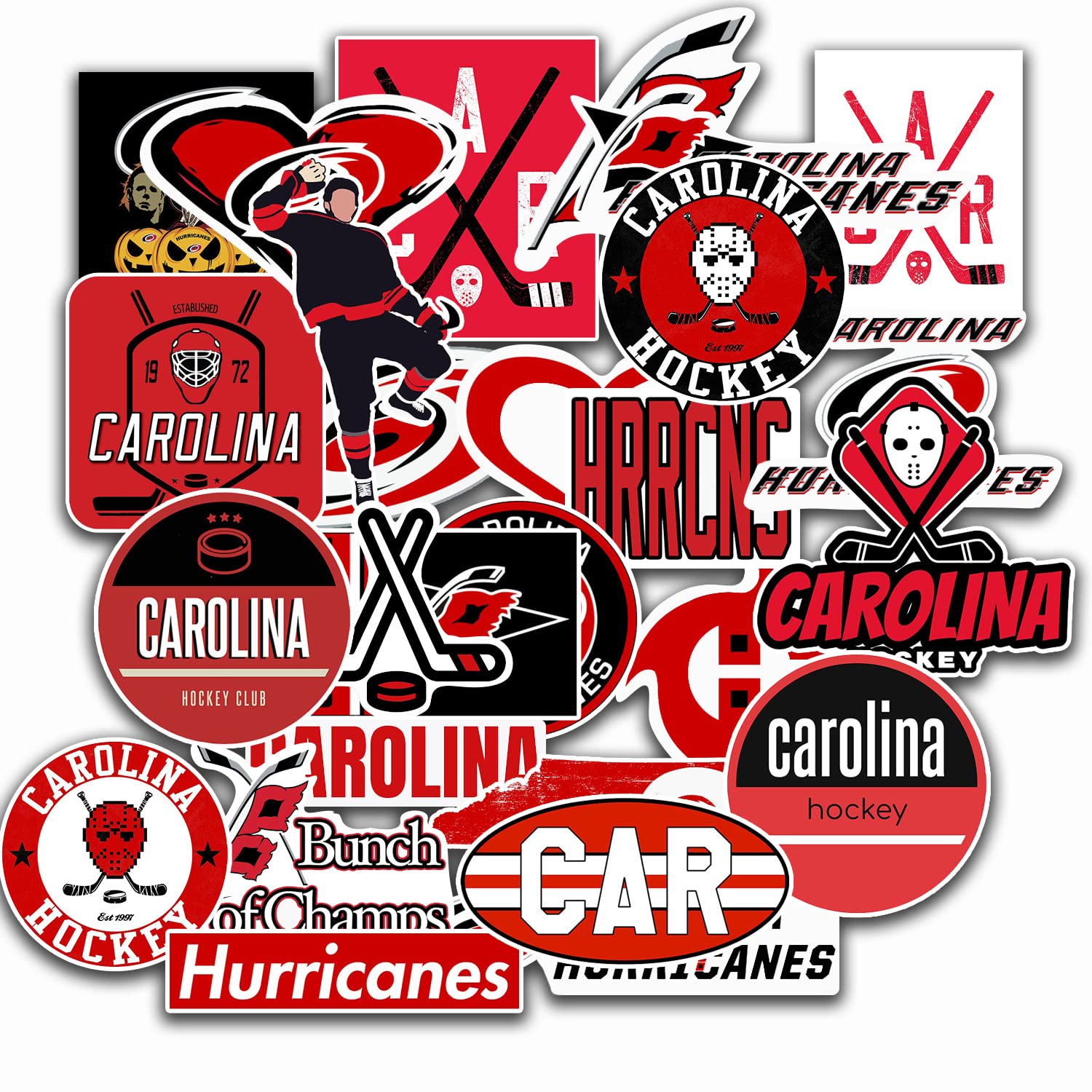 Pegatinas de hockey americano para personalizar portátiles y cascos de deporte