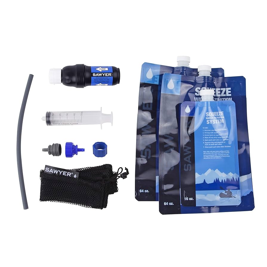 Amazon.com: Sawyer Products SP131 擠壓濾水系統，附3 袋（一個