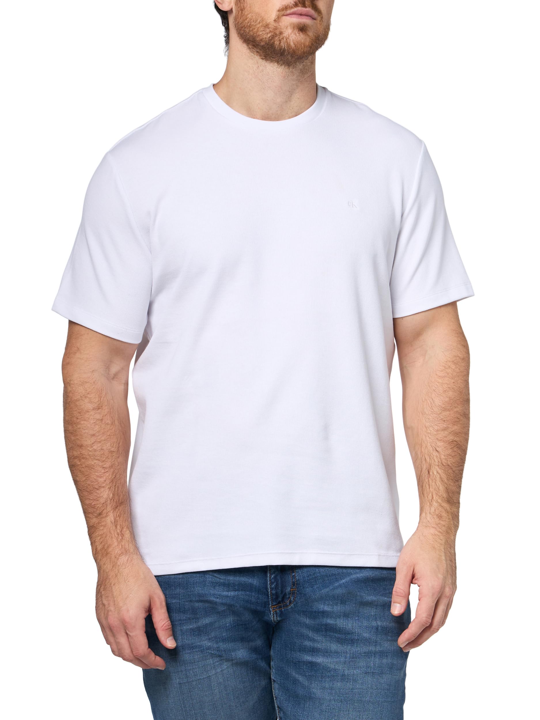 

                                                    Calvin Klein Men's Micro Waffle Short Sleeve T-Shi