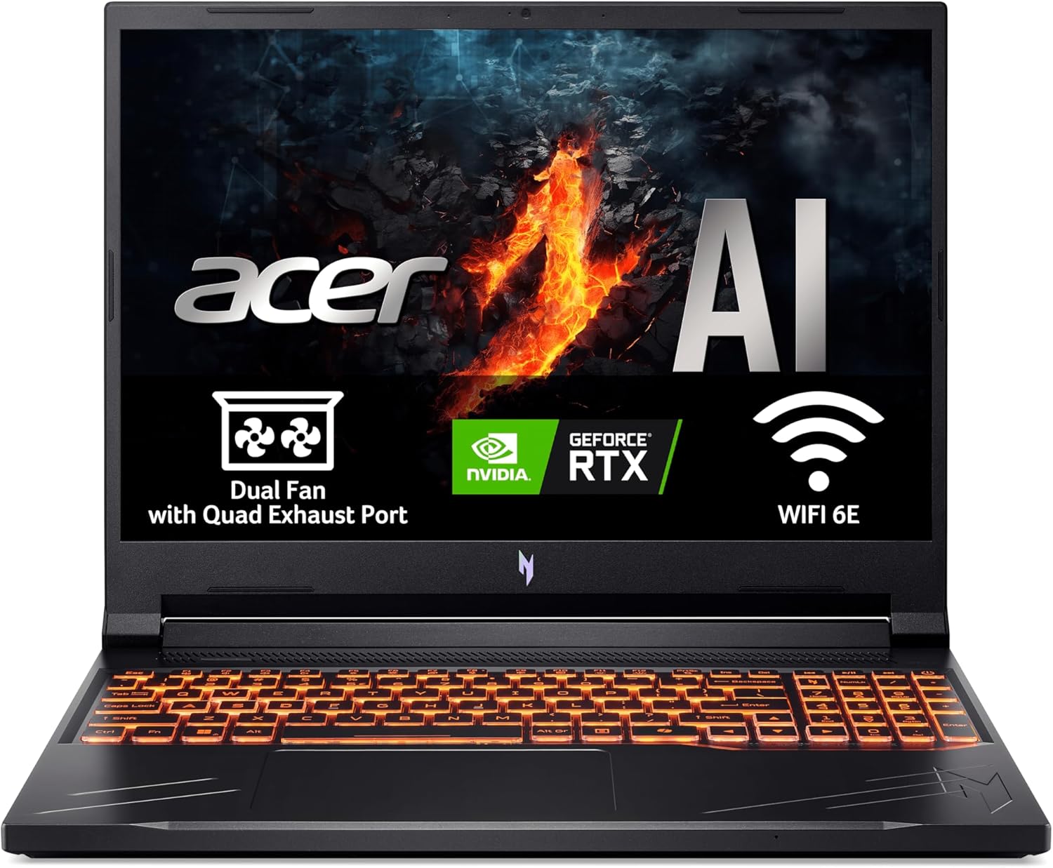 Acer Nitro V 16 ANV16-41 Portátil Gaming 16″, 165Hz Ryzen 7-8845HS, 16GB ROM + 1TB SSD, RTX 4060 8G-GDDR6 Teclado ES