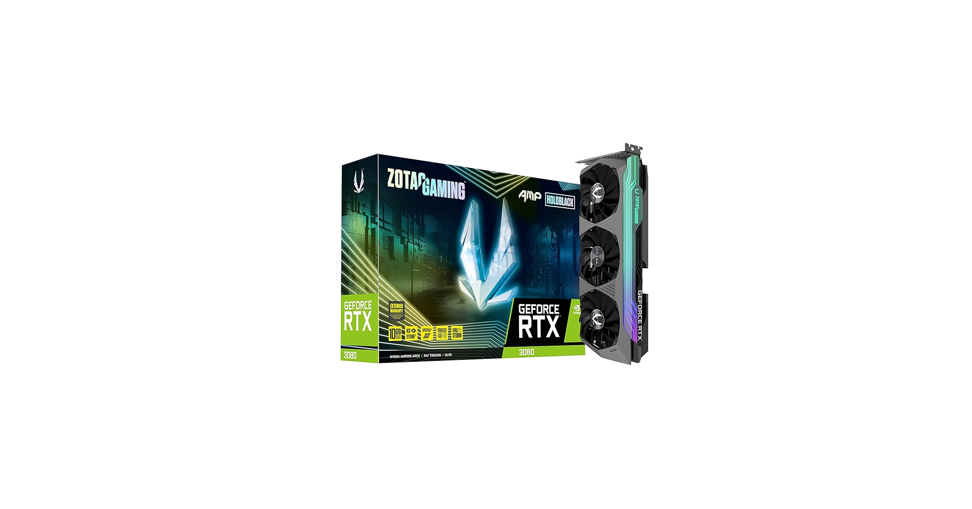 Amazon.com: ZOTAC GeForce RTX™ 3080 AMP Holo LHR 10GB GDDR6X