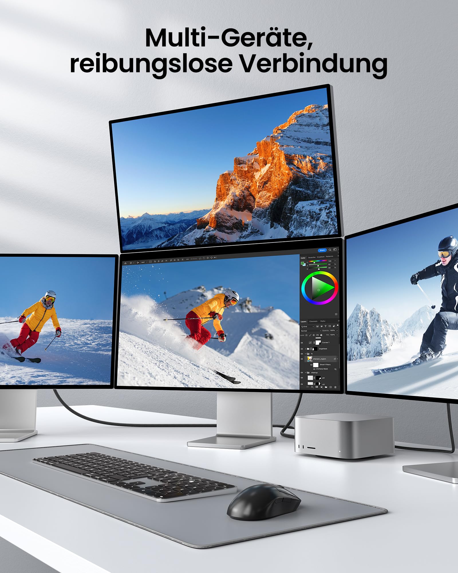 Silkland 80Gbps USB4 V2.0 Kompatibel mit Thunderbolt 5 Kabel 3M Winkel | bis zu 120Gbps mit Bandwidth Boost 16K/Dual 8K, PD3.1 240W, USB-C Kabel 90Grad für Thunderbolt 4/3, SSD, MacBook M4 Pro, Dock