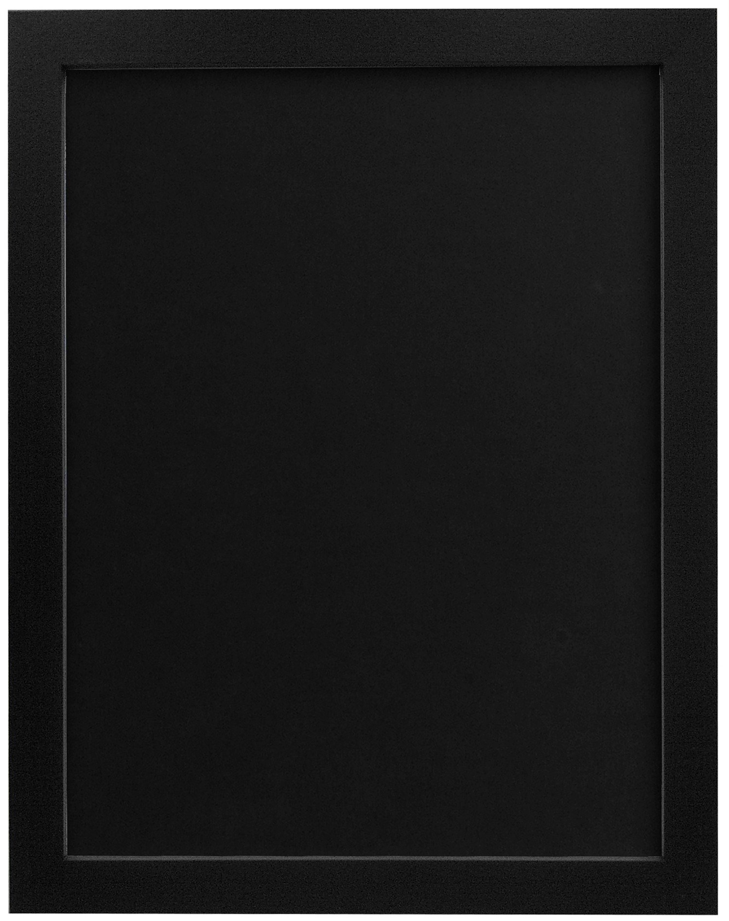 FRAMES BY POST 25mm wide H7 Black Picture Photo Frame with Black Backing Board A4