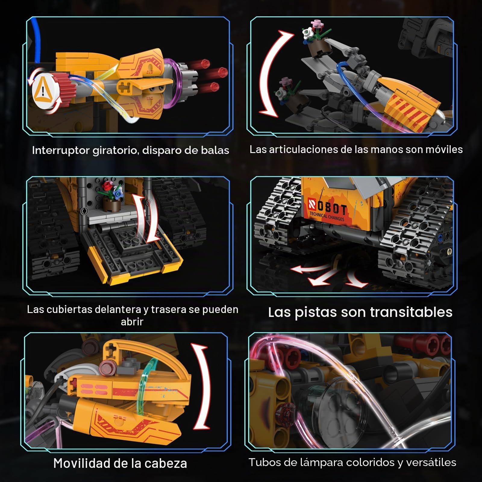 5 en 1 Technic Robot para Niños de 6 a 12 Años, Kit de construcción de Robots programable Stem con App y Control Remoto Juguetes Robóticos para niños y niñas de 6, 7, 8 a 12