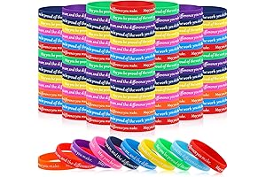 100 Pcs Employee Appreciation Gifts In Bulk: Motivational Wristbands