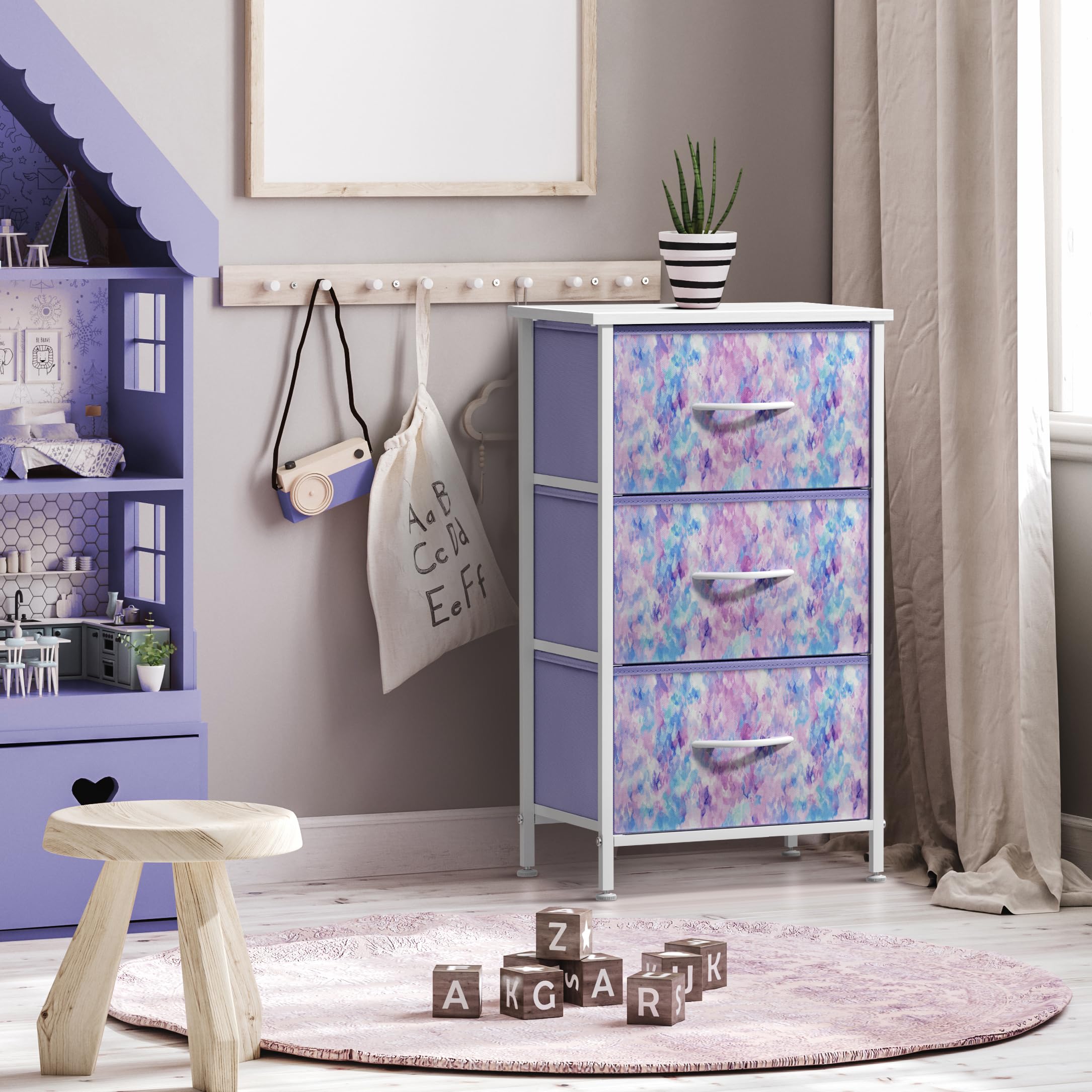 Red De Almacenamiento Boho 3 Niveles Para Peluches - Organizador De Pared De Algodón, Estilo Nórdico Para Dormitorio Infantil