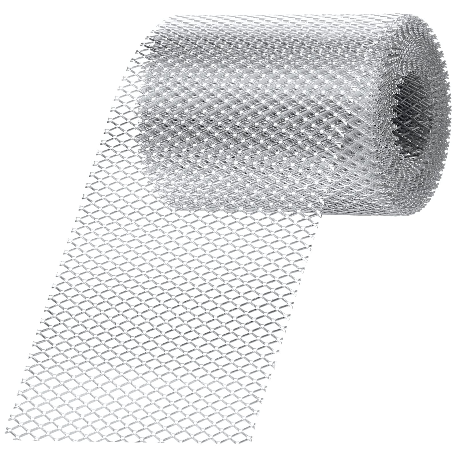 Sadnyy Gutter Guard Mesh 5 Inch x 20 Feet Aluminum Gutter Guard from Leaves Gutter Covers Screen Leaf Gutter Guard Protection for DIY Cutting Leaf Rain Gutter Guards, Silver