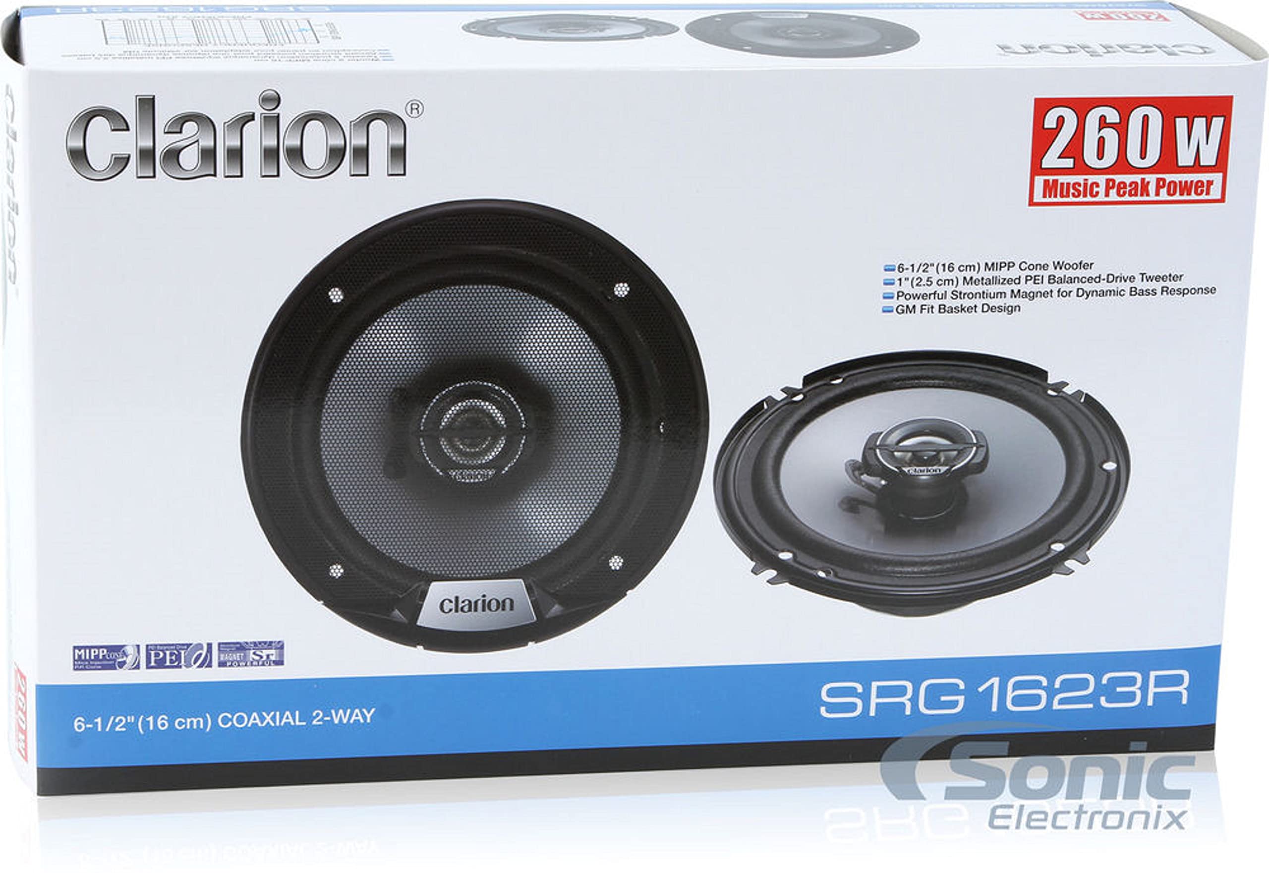 Amazon.com: Clarion SRG1623R 80-Watt 6.5-Inch 2-Way Good Series