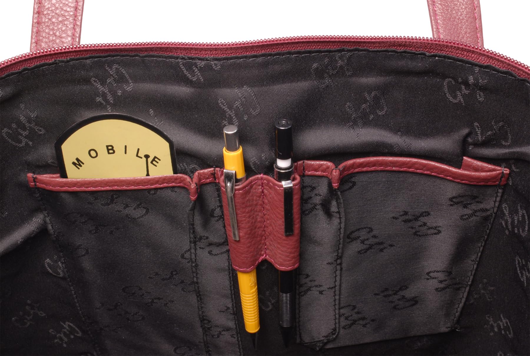 Gigi - Bolso Tote Grande de Piel - Bolso de Hombro de Mujer con Correa Desmontable - Shopper de Trabajo - Othello 9101A