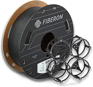 Polymaker Fiberon PETG-RCF Filament Black 1.75mm 0.5kg, Recycled Carbon Fiber Reinforced PETG 3D Printing Filament Ideal for Drone and Automotive Products