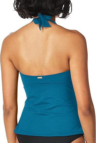 Miniatura 3 de Calvin Klein Top tankini halter con agujero de anillo para mujer