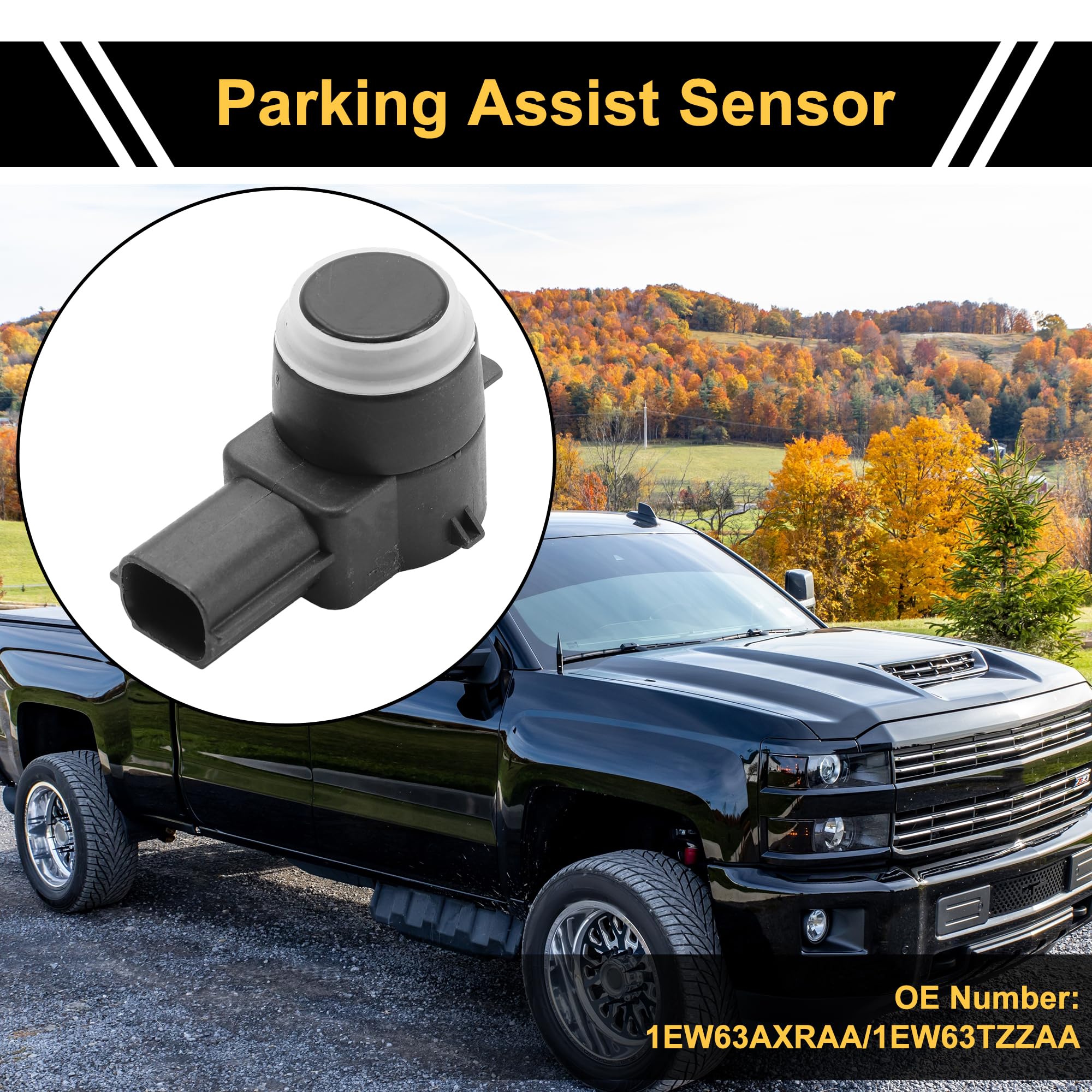 Reverse Backup Parking Sensor For 2010-2018 Dodge Ram – Bumper Park Assist, Painted, 1pc 2 thumbnail image