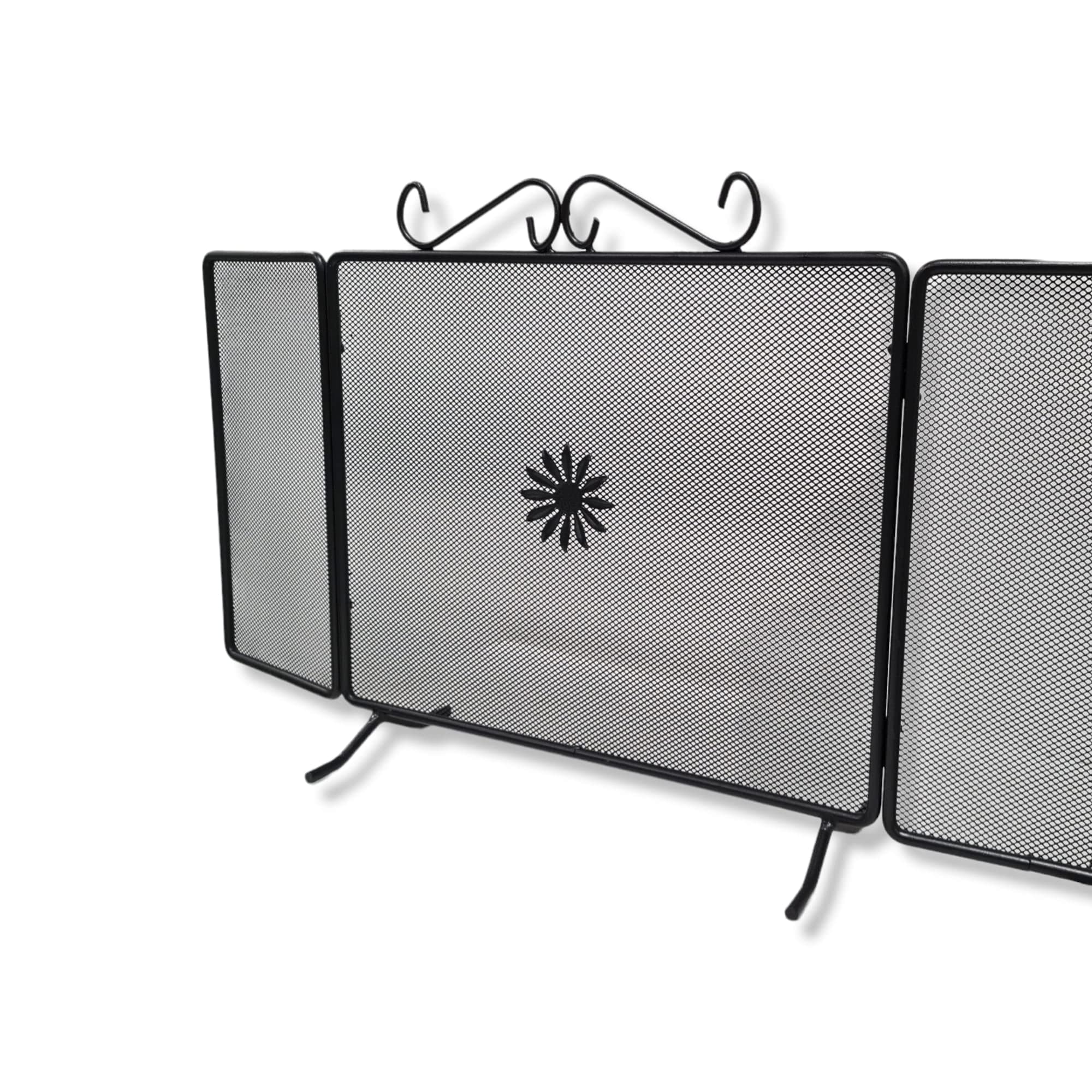 OEM Skermo per camino in Ferro battuto, Rustico, Nero, 9.7 pounds, 90 x 50 cm