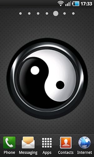 Feng Shui Yinyang BW Live Wallpaper – vue 4