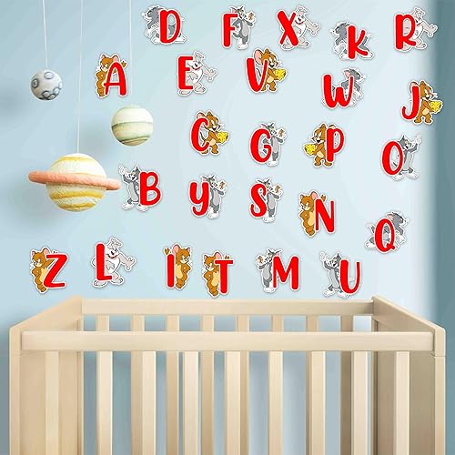 Miniatura 8 de Seyal® Tom & Jery Alphabet (A - Z) - Adhesivo decorativo para pared