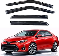 Vista 230 de KPY Moldura deflectora de viento con protección contra la lluvia compatible con GMC Terrain 2018-2023, 4 unidades, para ventana lateral, autoadhesiva