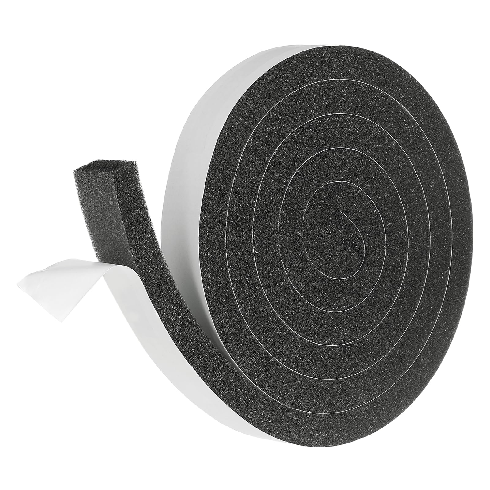 sourcing map Weather Stripping Door Seal, 25mm x 15mm Adhesive Foam Tape Seal Soundproof Insulation Strips for Door Frame Window Gaps (6.5 Feet)