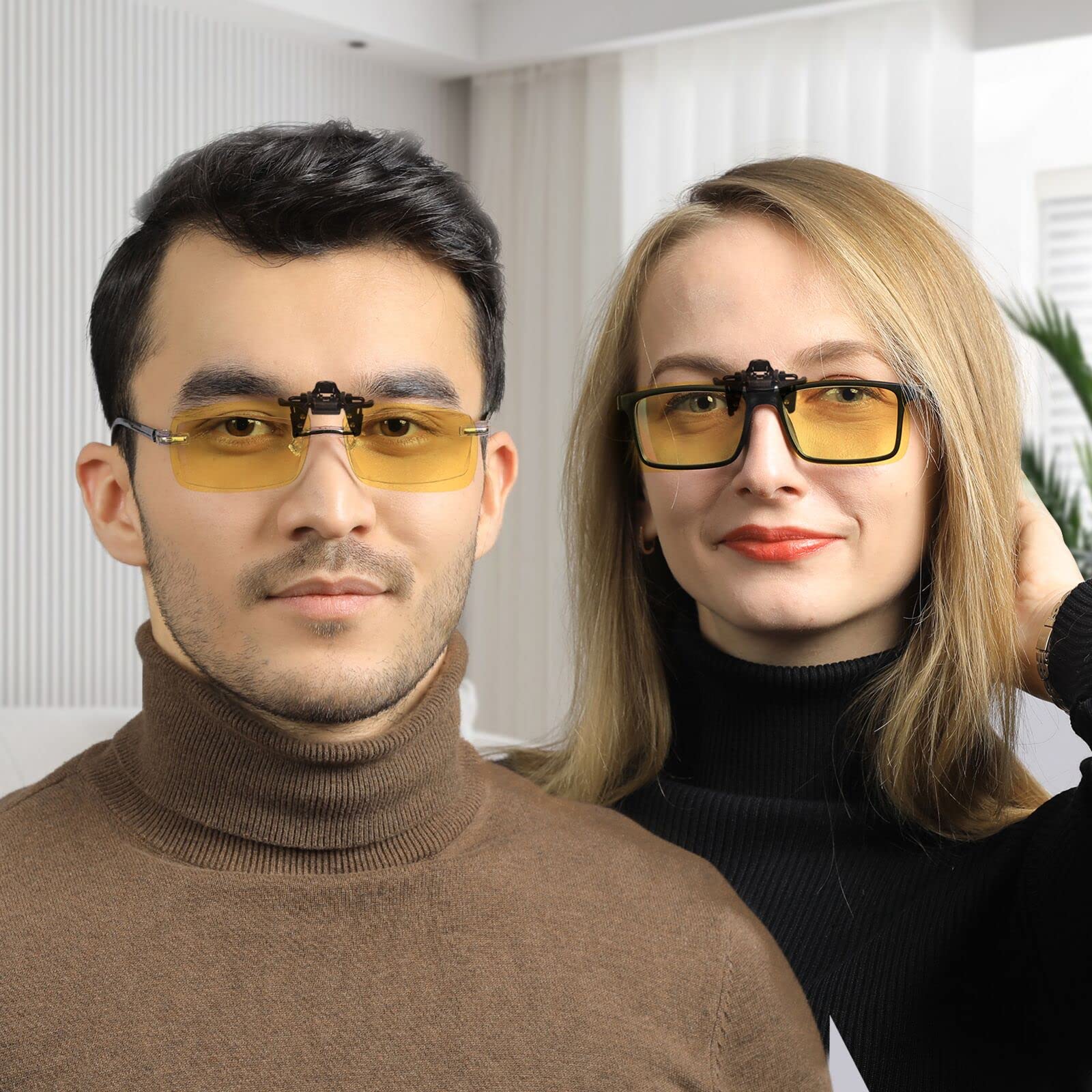TERAISE Spolaryzowane klipsowe okulary przeciwsłoneczne na okulary korekcyjne Anti-Glare UV400 dla mężczyzn, kobiet, jazdy, podróży, sportów na świeżym powietrzu