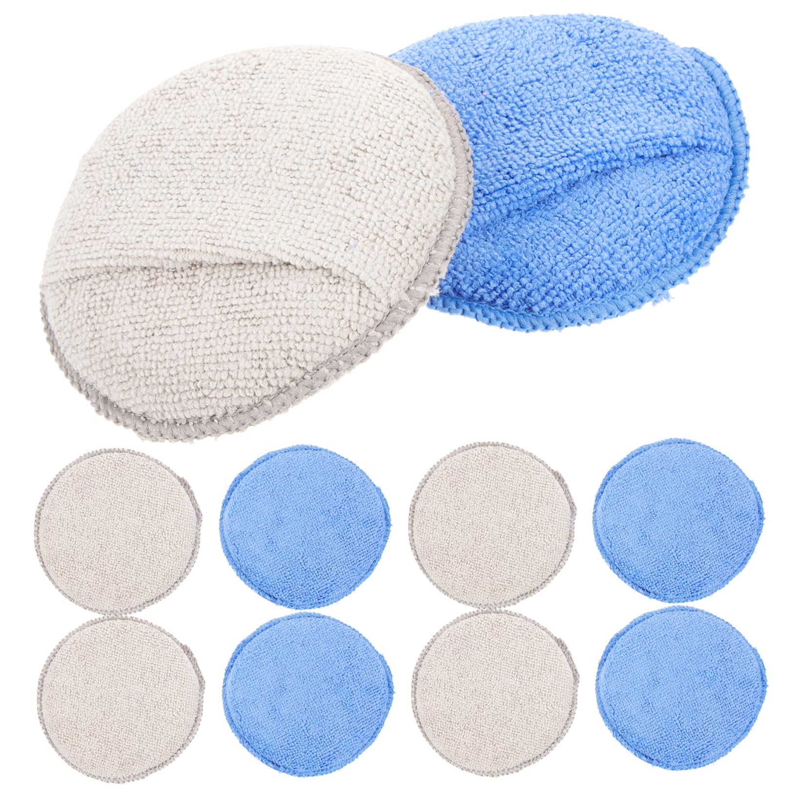 Gatuida 40stücke Teiliges Polier Und Wachspads Für Ultraweiche Reinigungsschwämme Vielseitige Anwendung Für Fahrzeugpflege Ergonomisches Design Hohe Absorbierfähigkeit