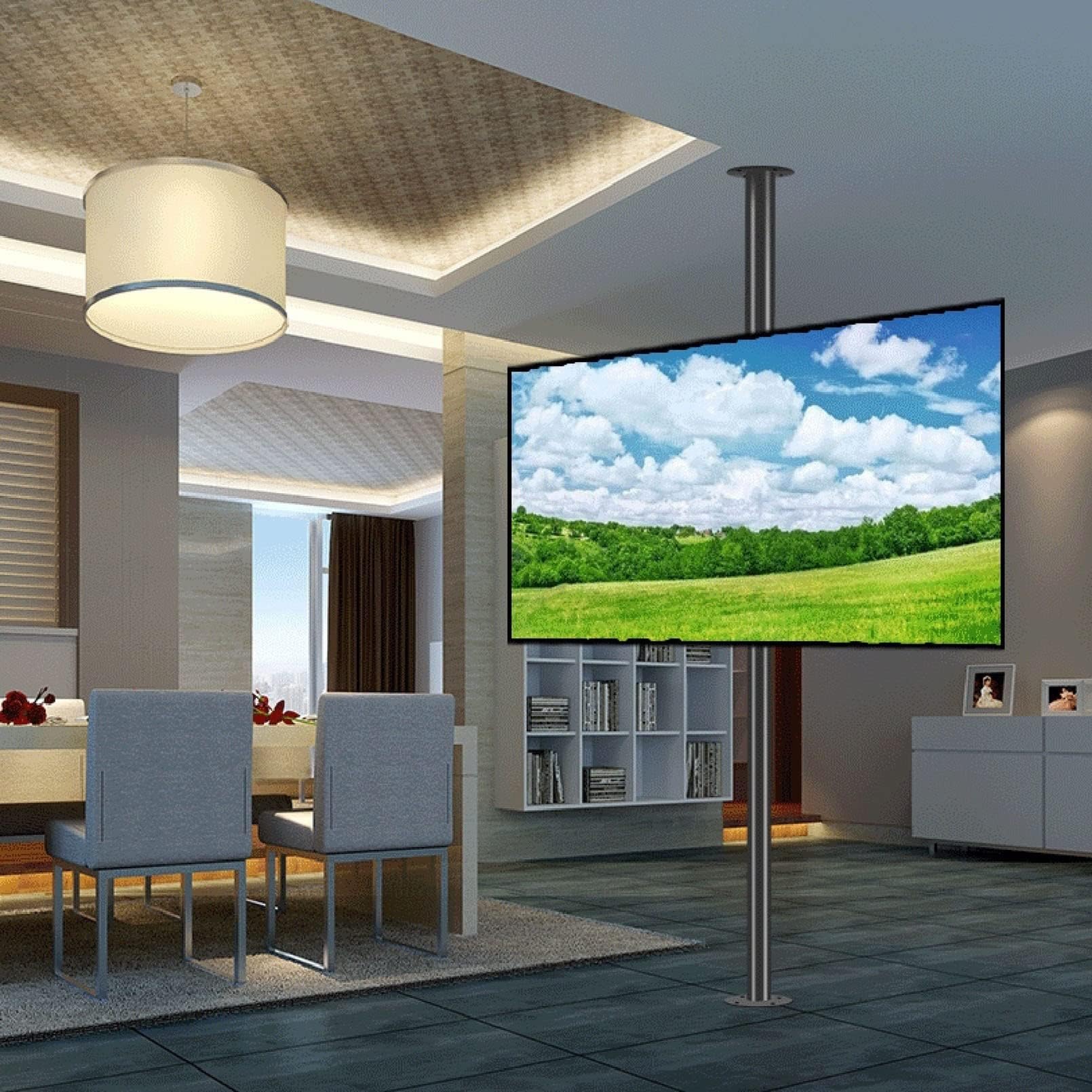 Floor Telescopic Bracket - LCD TV 360 Degree Rotating Frame Floor Stand Divider Rotating Frame Rotating TV Cabinet Rotating Base