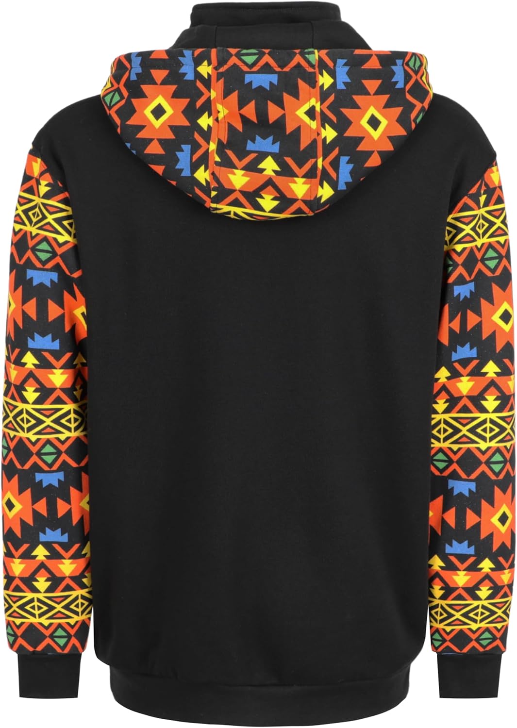 BOCOMAL FR Hoodies Bohemian Printed 1/4 Zipper Pullover 10.5oz Cotton Fleece Fire Resistant Hooded Sweatshirts - Image 7