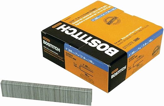 BOSTITCH Crown Staples, 1 x 5/16-Inch, 18GA, 5000-Pack (SL50351G)
