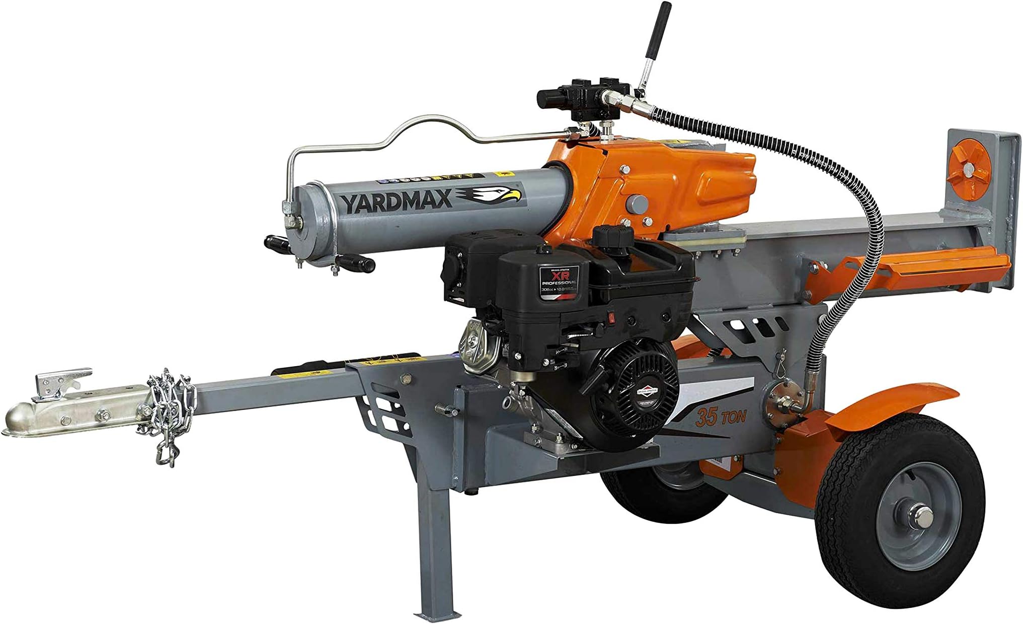 YARDMAX YS3567 35 Ton Half Beam Gas Log Splitter, Briggs & Stratton, CR1450, 10.5HP, 306cc