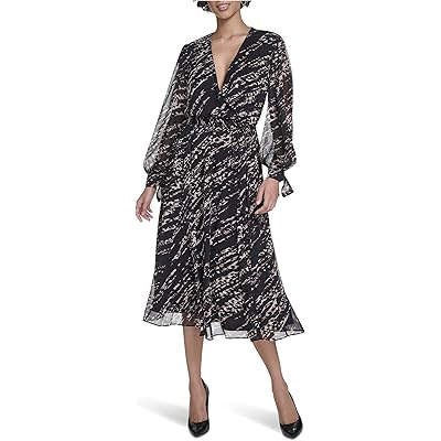 Платье Calvin Klein Long Sleeve Chiffon Shirtdress