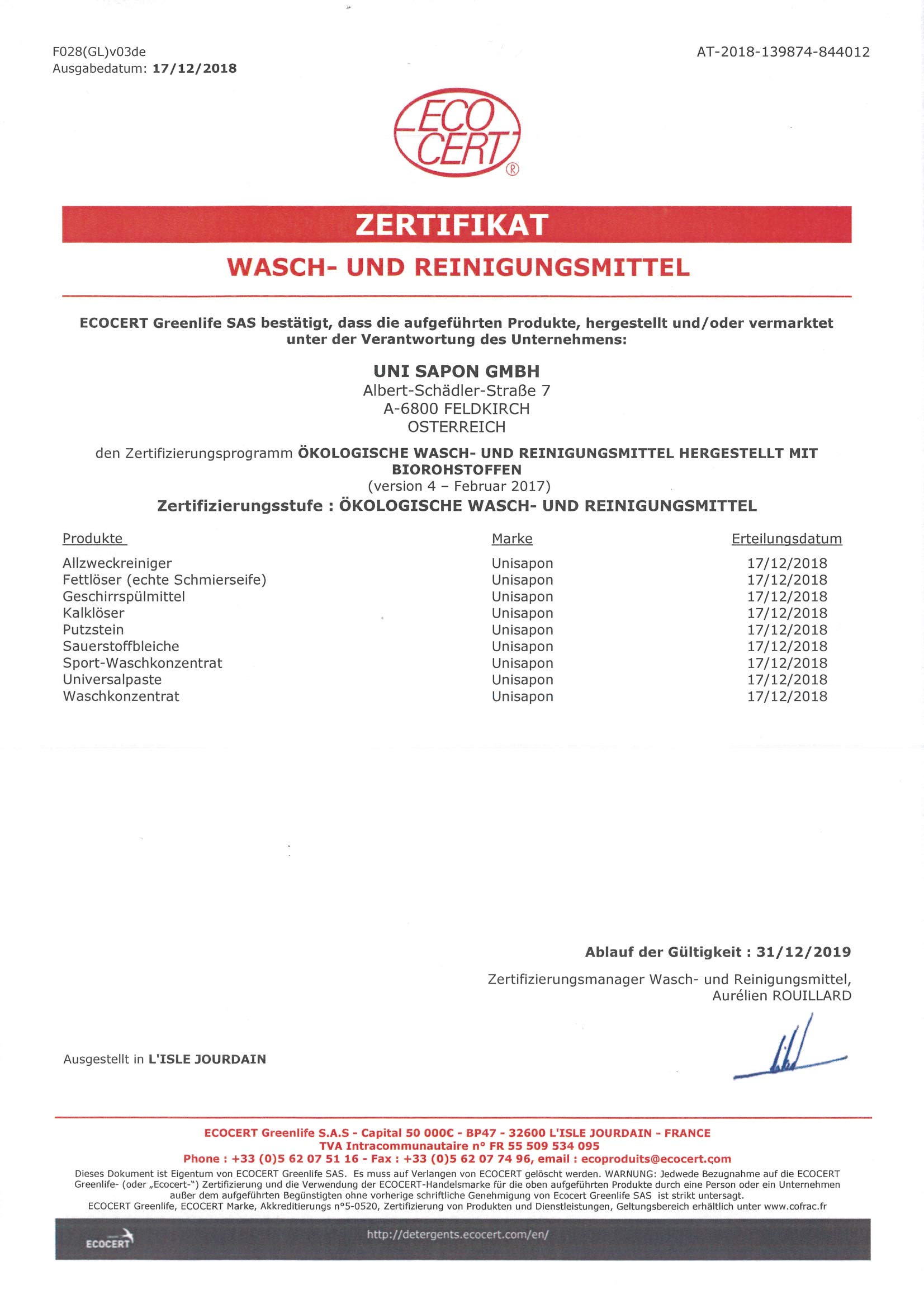 BIO Sportwaschmittel flüssig - 300 Waschladungen - Uni Sapon Konzentrat - chemiefrei - umweltschonend - zertifiziert - pflanzliche Inhaltsstoffe -Vegan