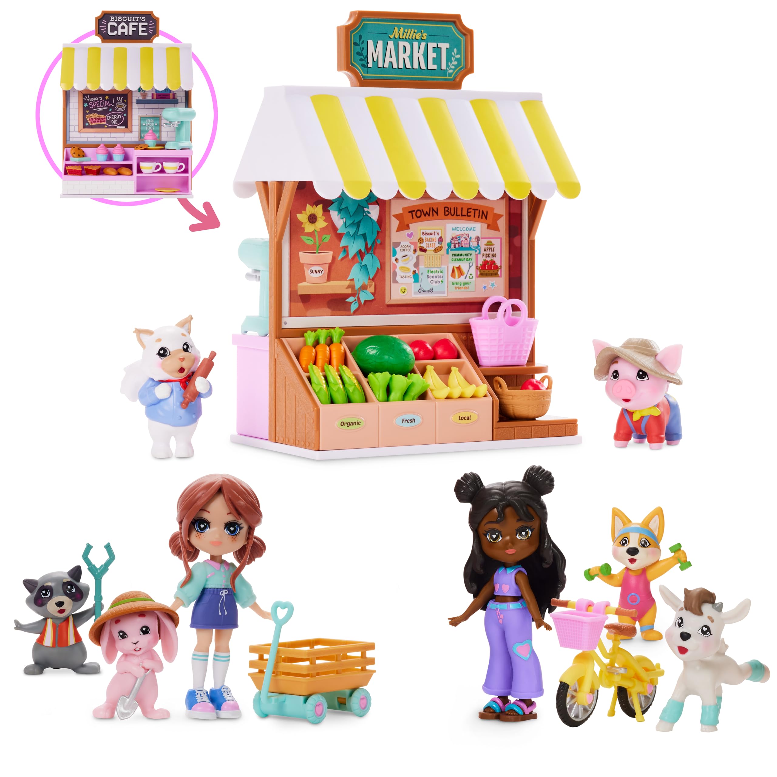Amazon.com: Far Out Toys Friendship Heights Layla Doll + 2 Animals