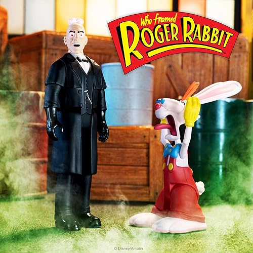 Miniatura 5 de Super7 Who Framed Roger Rabbit Reaction 2 Pack - Figura de reacción de Roger Rabbit y Judge Doom SDCC 2023