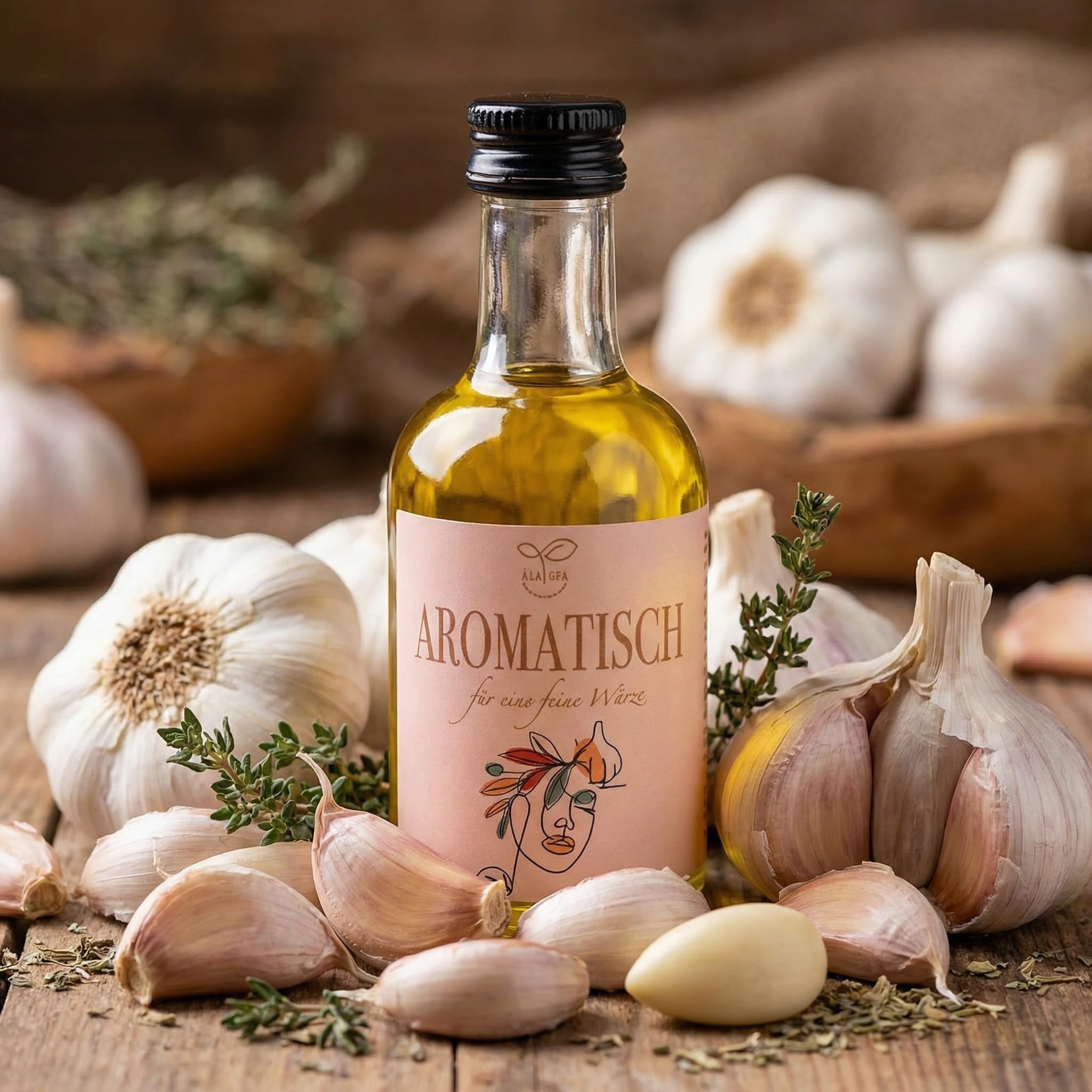 Á LA GEA Geschenkset Premium Aromatisiertes Olivenöl Chili Knoblauch Rosmarin Klassisch Mediterranes Gourmet Tasting Set
