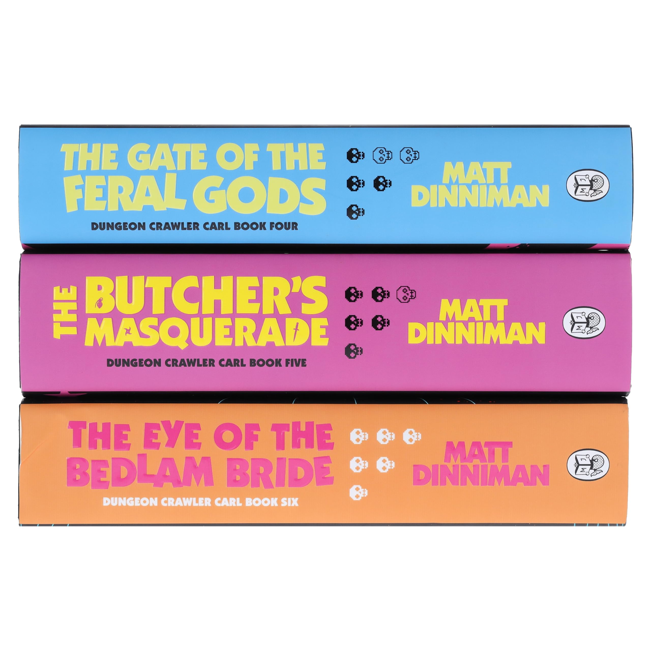 Dungeon Crawler Carl Series (Book 4-6) by Matt Dinniman 3 Books Collection Set (The Gate of the Feral Gods, The Butcher's Masquerade & The Eye of the Bedlam Bride)