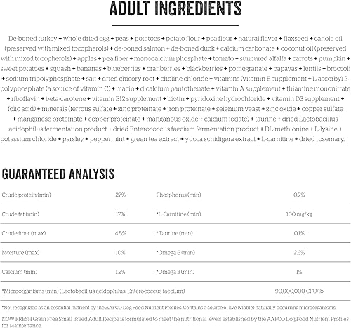 Miniatura 3 de Now Fresh - Alimento para perros adultos de raza pequeña, sin granos, 12 libras y Now Fresh sin cereales, alimento para perros mayores de raza