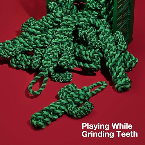 Miniatura 7 de VETRESKA Juguetes de cuerda para perros, juguete duradero de tira y afloja para perros con agarre ergonómico, juguete de cuerda resistente para