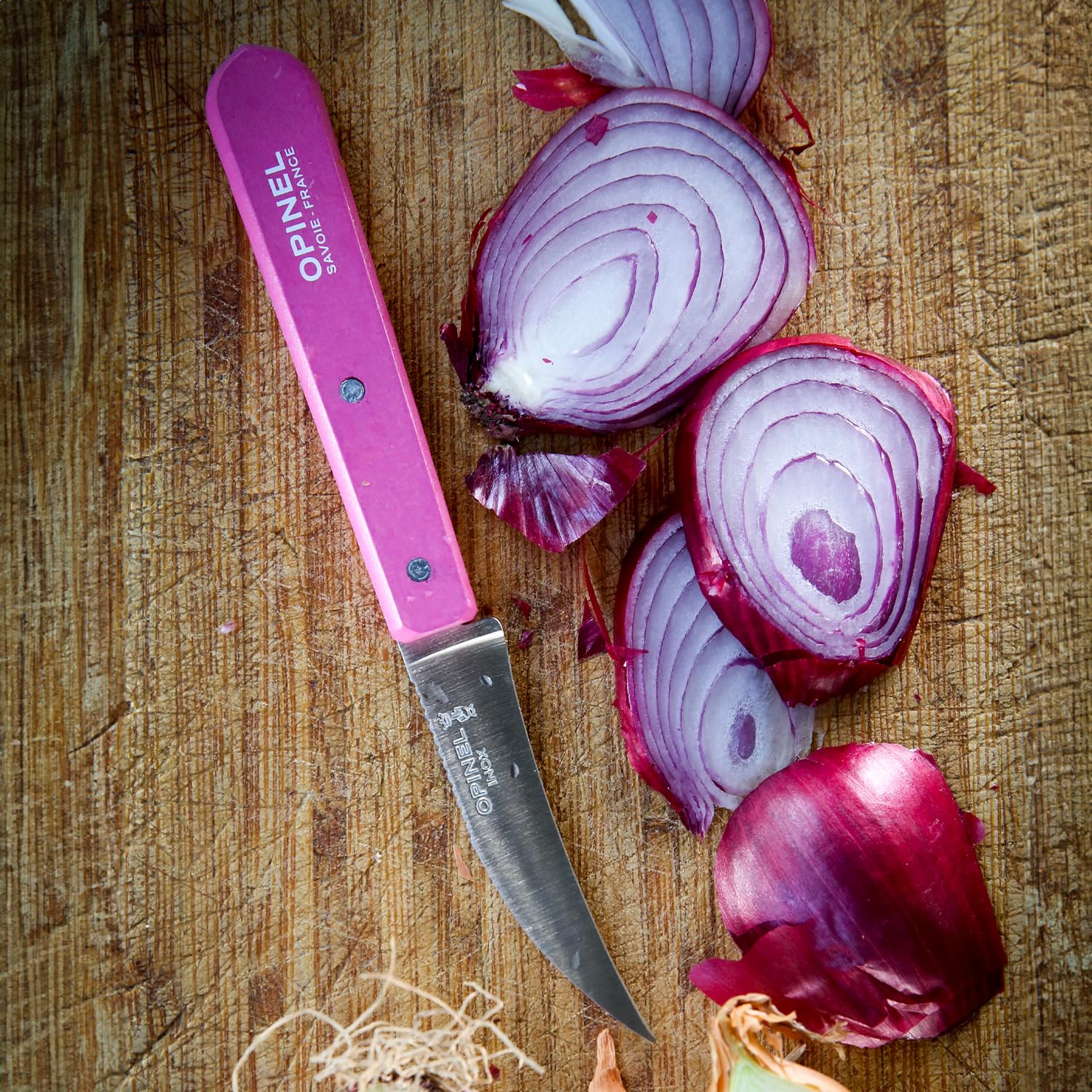 Opinel Kuechenme. 114, rosa aşçı bıçağı