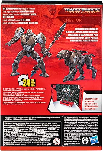 Miniatura 5 de Transformers Studio Series Voyager 98 Rise of The Beasts Cheetor - Figura de acción (6.5 in)