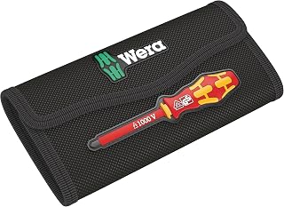 Wera 05671388001 Pouch Empty Kraftform Kompakt for 18-pcs, Black, 180 x 110 mm