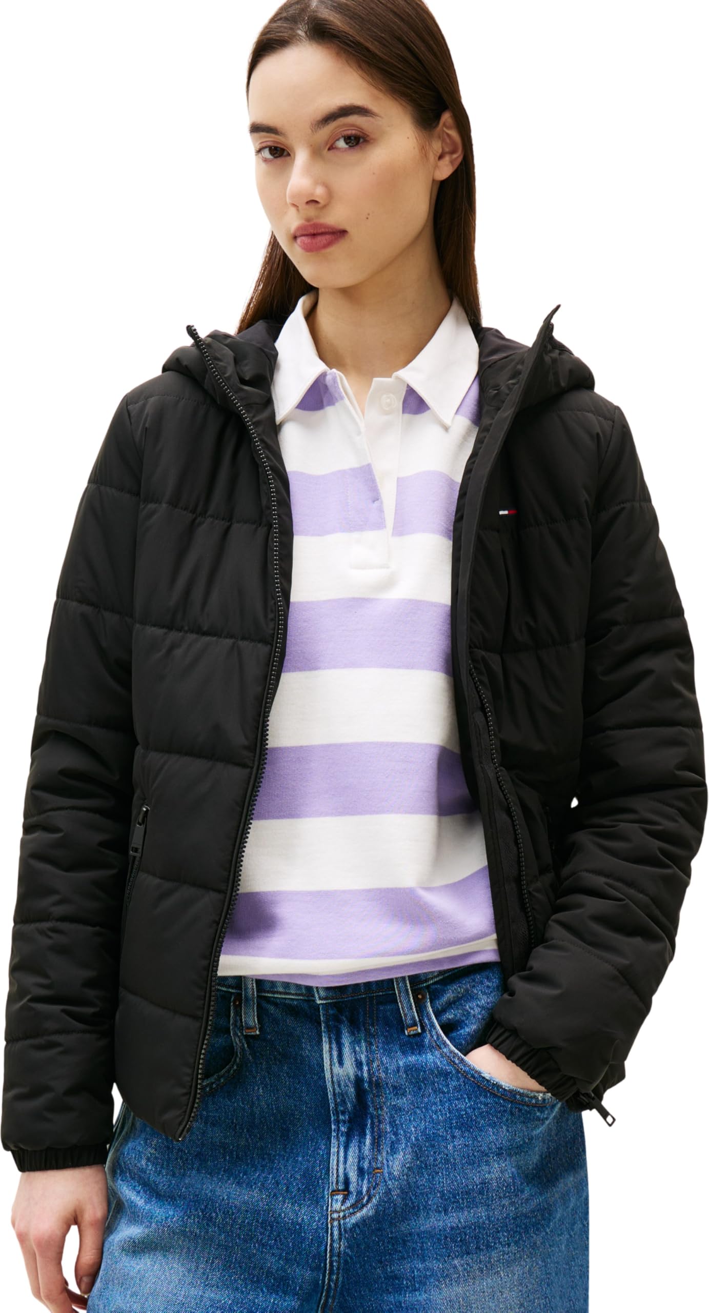 TJW SLIM LW HOODED PADDED JACKET Ceket Kadın