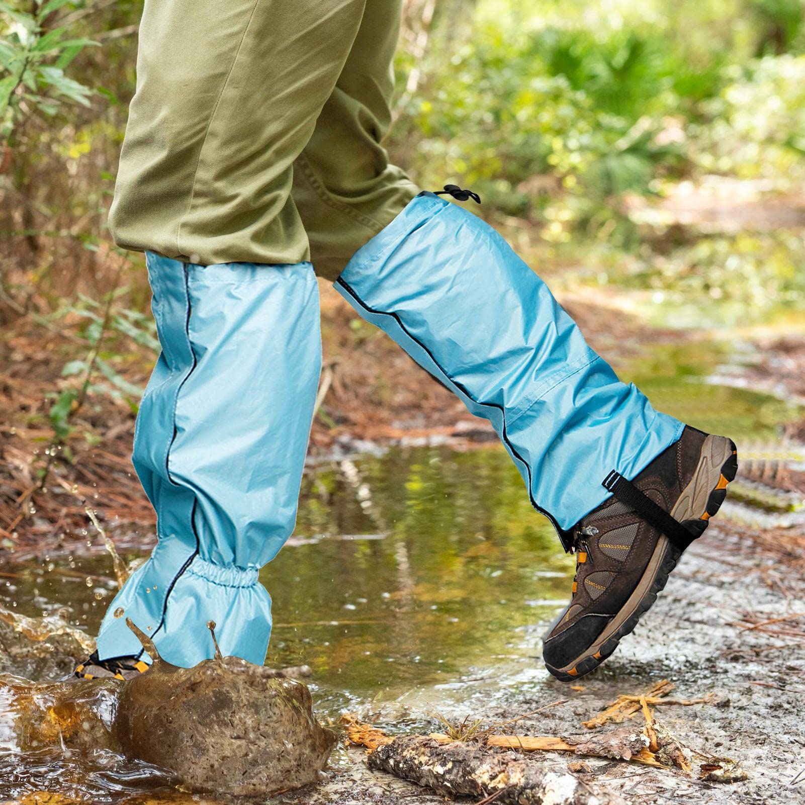 Damskie getry na wędrówki - wodoodporne buty trekkingowe Gators | Regulowane ocieplacze na rakiety śnieżne na wędrówki, spacery, polowanie, alpinizm, rakiety śnieżne Zcsxk