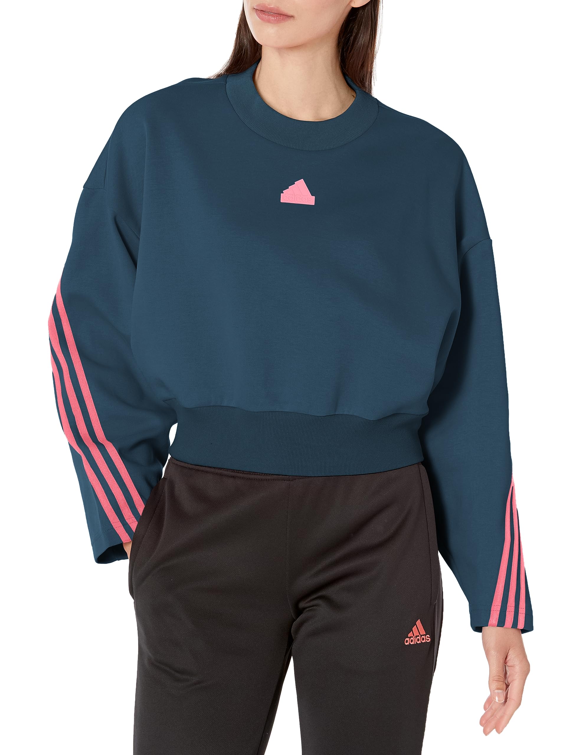 adidasWomen's Future Icon Three Stripes Crew Sweatshirt