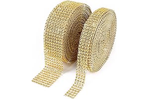 Cinta Metálica Dorada Brillante para Manualidades, Decoraciones y Eventos