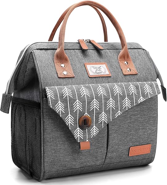 Lekesky Lunch Box for Women Men Lunch Bag, Leakproof Lunch Tote Bag for Travel Work Picnic